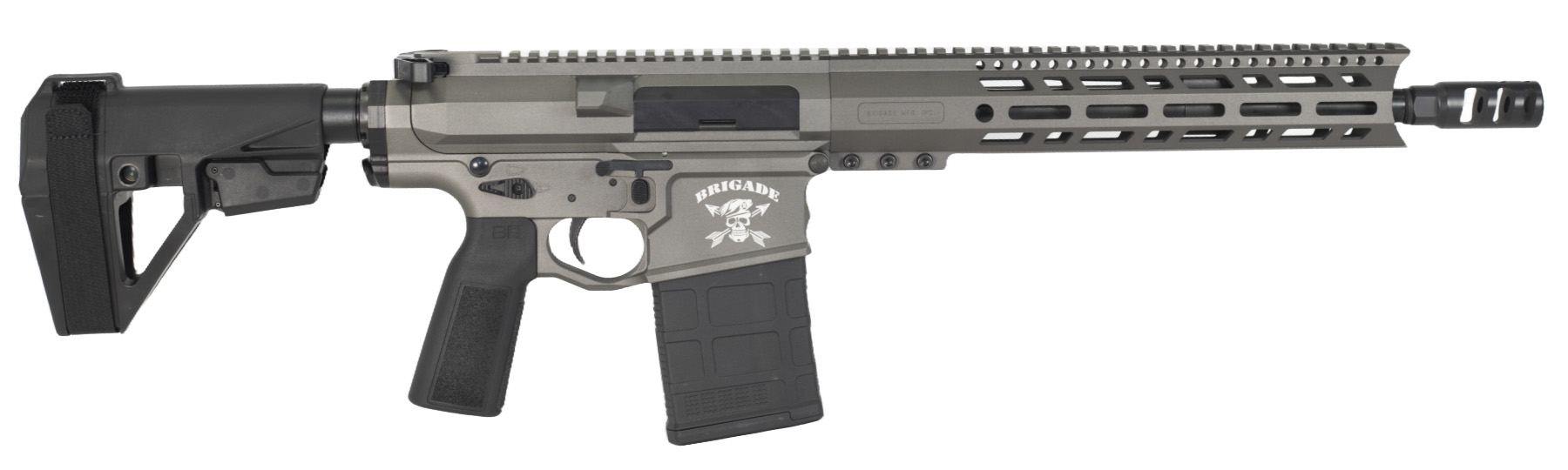 BRIGADE BM-10LR 308 12.5 TUNG SBA5 MLOK PG - Brigade Manufacturing - .308 Win
