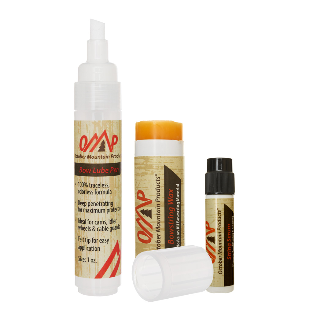 October Mountain 811314029546 Bow Care Kit with Lube, Wax, String Serum