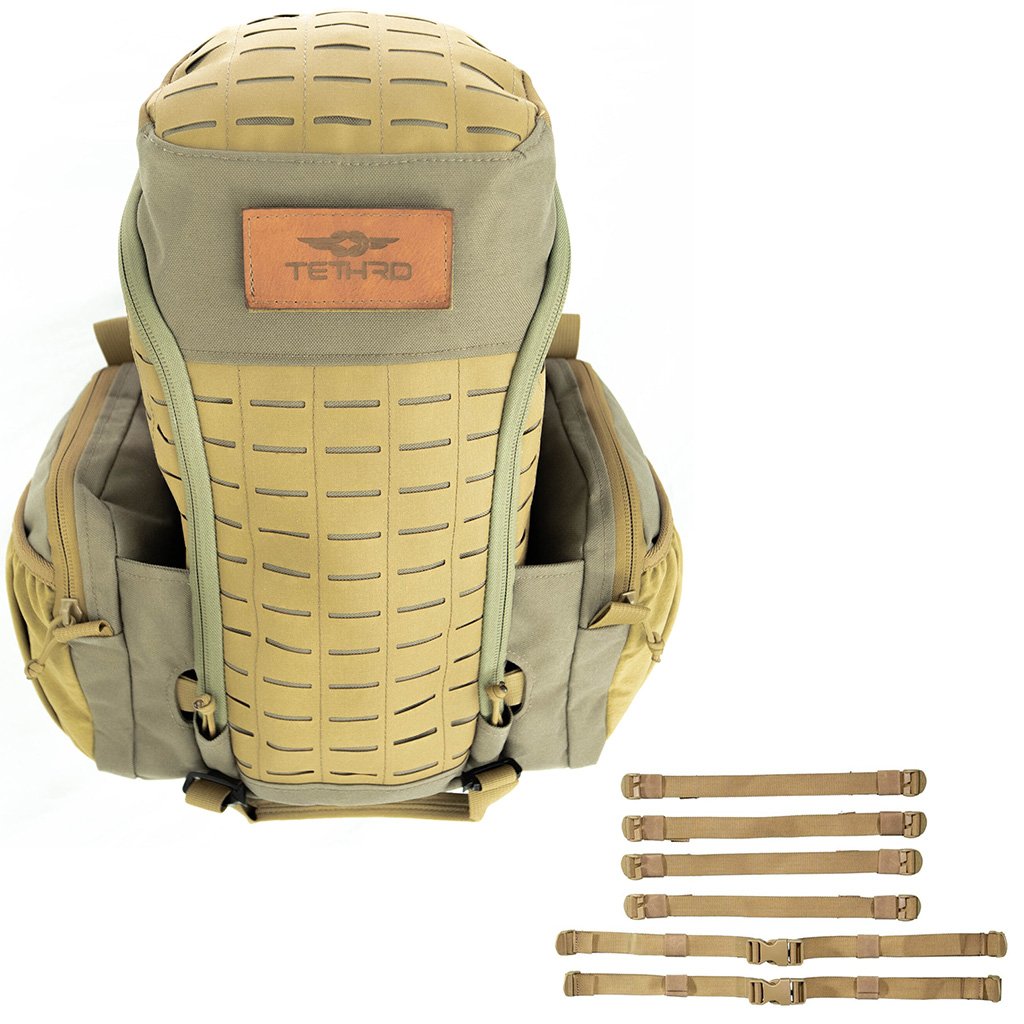 Tethrd FAS-PACK-KIT Coyote, 1000 cu in, 500D Cordura, YKK Zippers, HDPE Frame