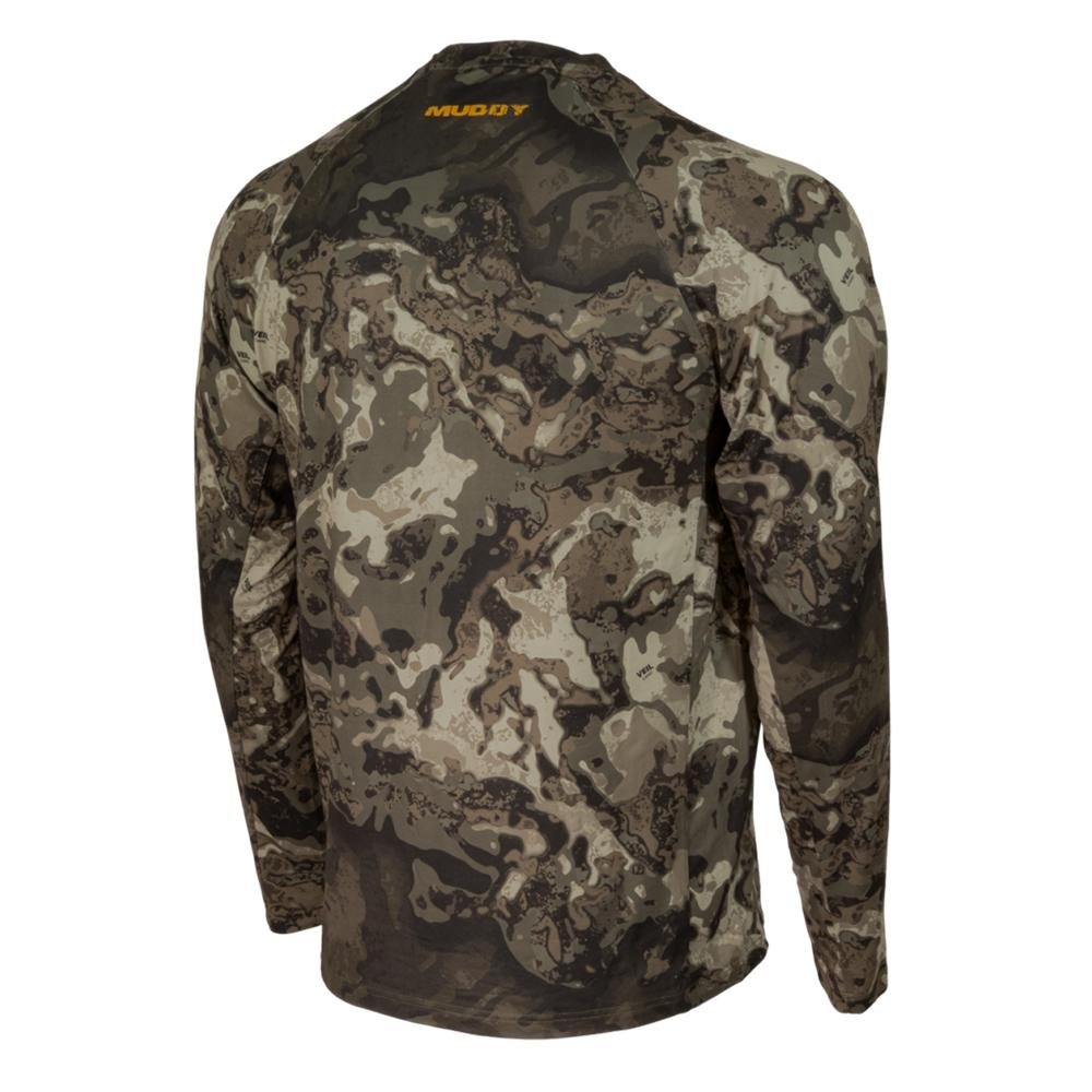 Muddy Base Layer Crew Long Sleeve Shirt Veil Canyon Grey M - GSM Outdoors
