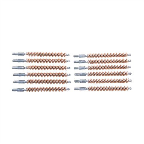 Brownells Standard Line Bronze Rifle Brush 6MM-25 Caliber 12 Pack - Brownells - 243/6 MM