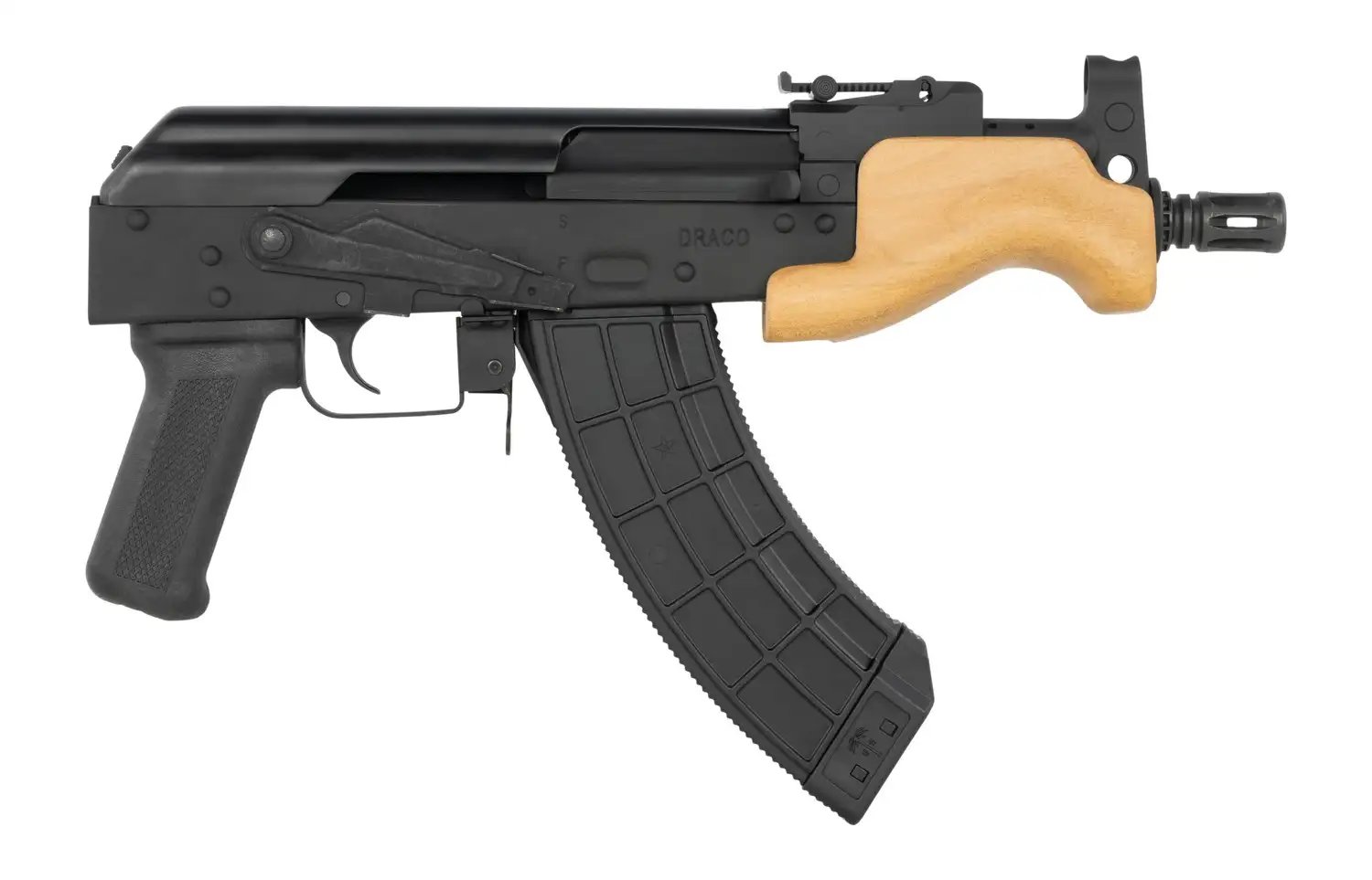 Century Arms HG8549-N Micro Draco 7.62 x 39mm 6.25" Black Semi-Auto Pistol
