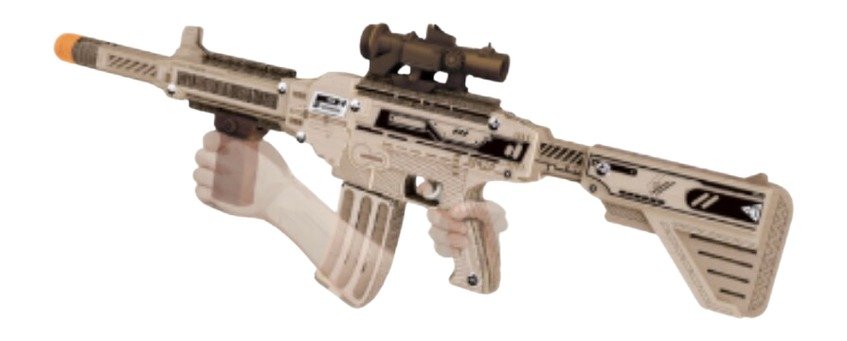 CAMP CBG-PZ-10 AR/15 3D SHOOTS NERF DARTS