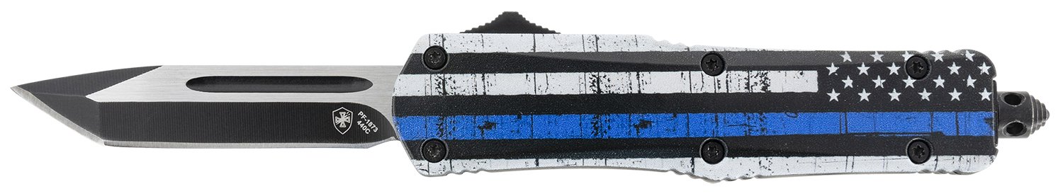 Templar SBTB231 Back The Blue Gen II 2.75" OTF Tanto Knife Black Blade