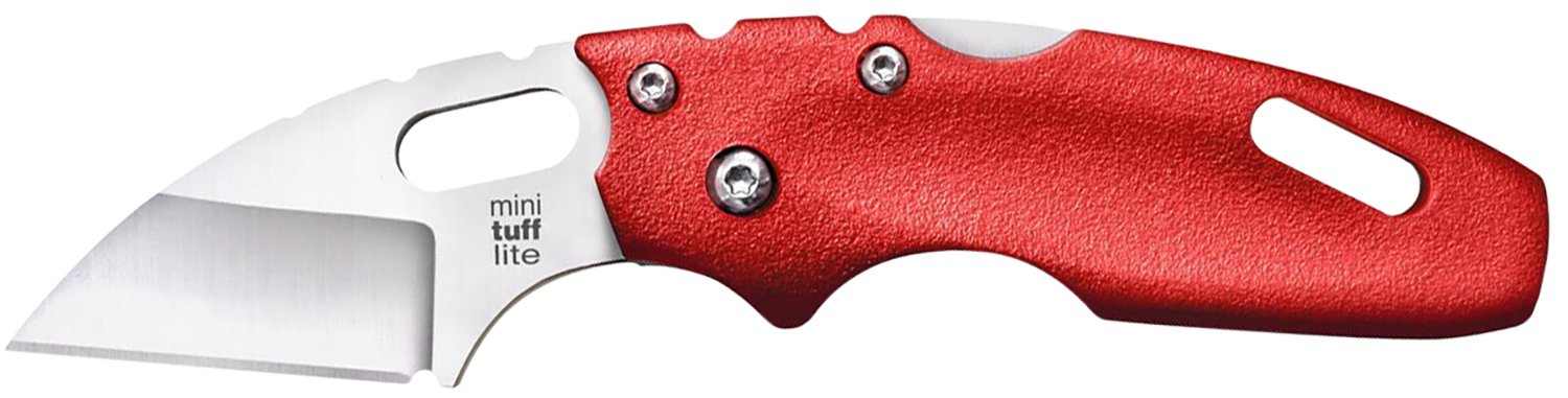 Cold Steel CS20MTR Tuff Lite Mini 2" Sheepsfoot Blade Red Handle