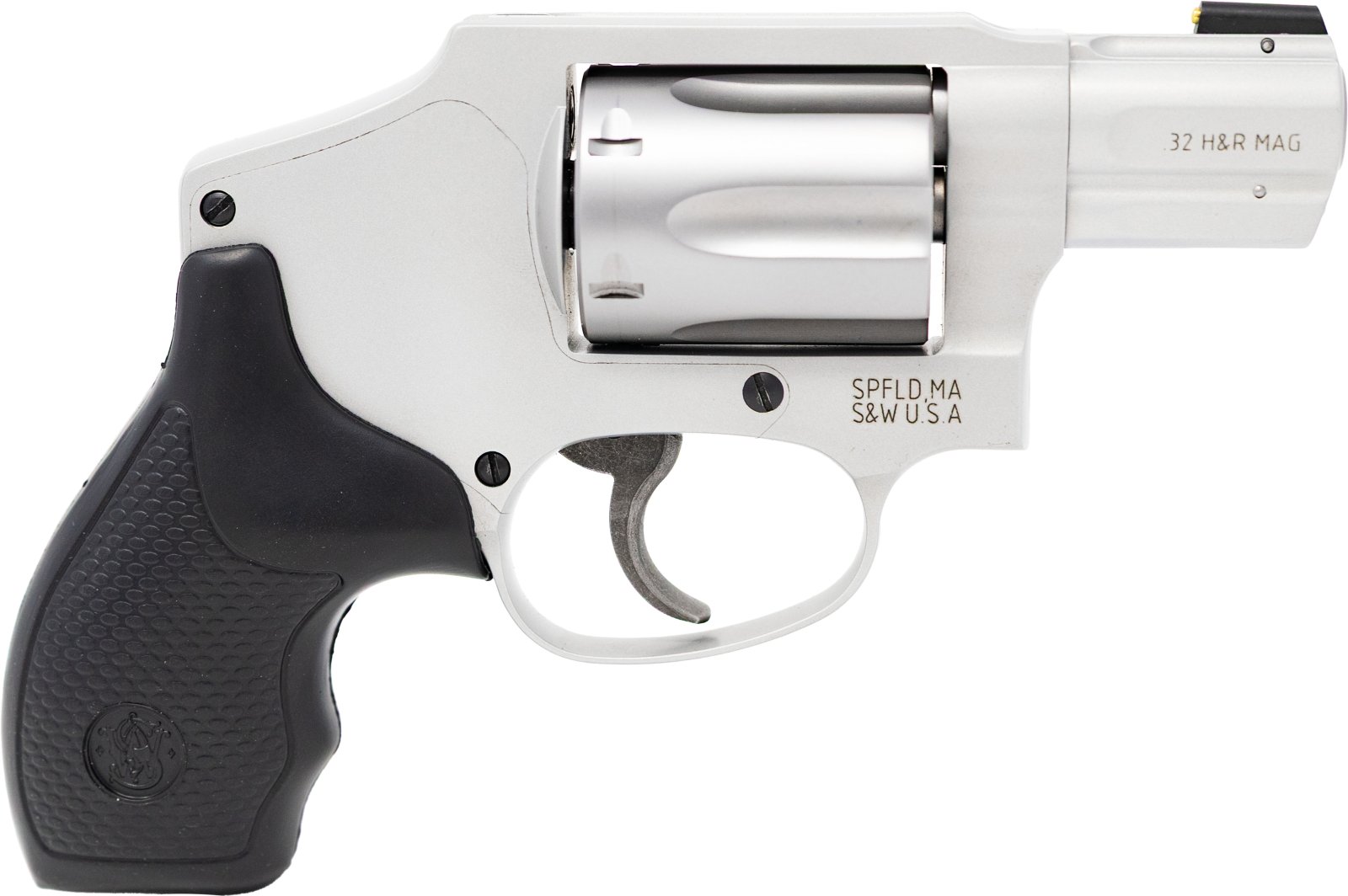Smith & WESSON INC M432 632 32 H&R MAG Round Butt/ Internal Hammer/ Brass Bead Front Sight 6 1.88 Matte Silver - Smith & Wesson - 32 H&R