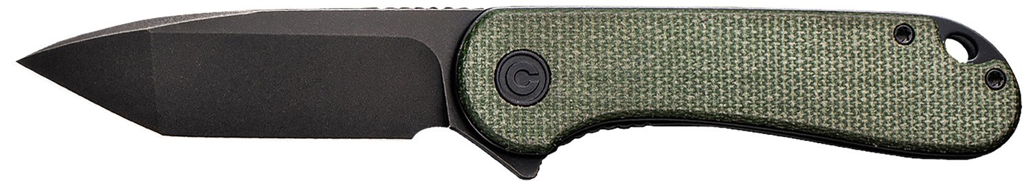 Civivi Knife Elementum 2.96" Green Micarta/black D