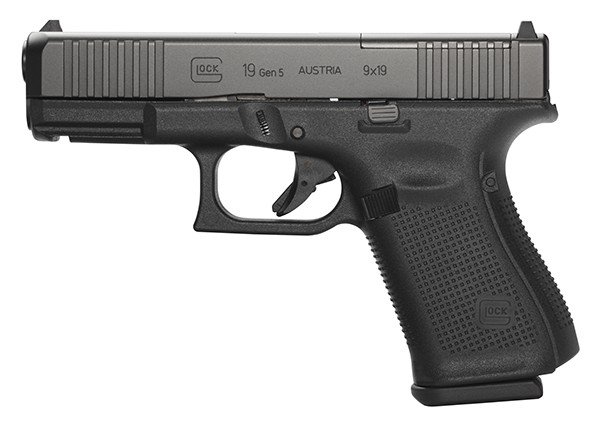 Glock 19 Gen 5 MOS 9mm Pistol with Front Serrations & 15rd Mags