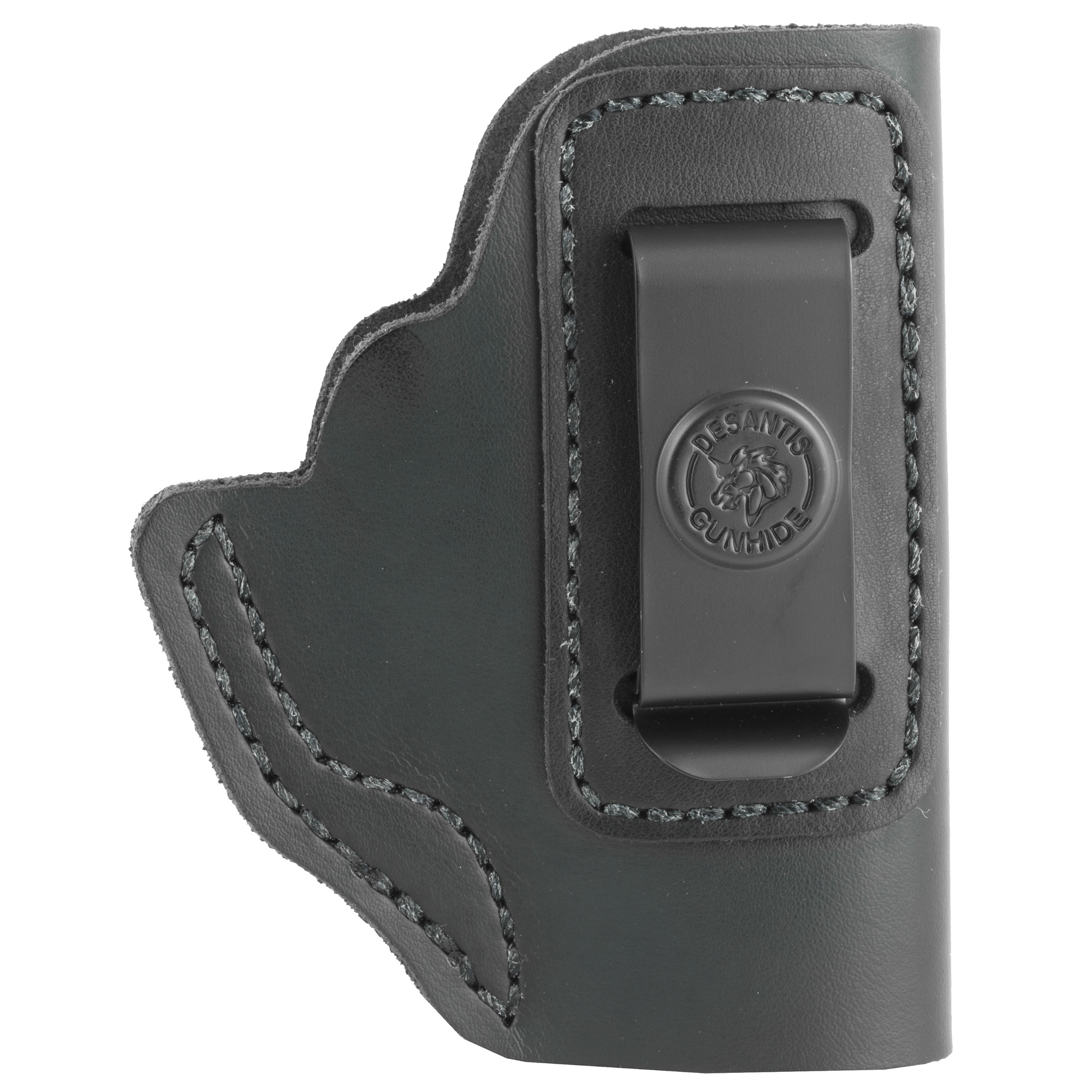 DeSantis 031BAR7Z0 Insider IWB Holster Black Leather Right Hand Clip