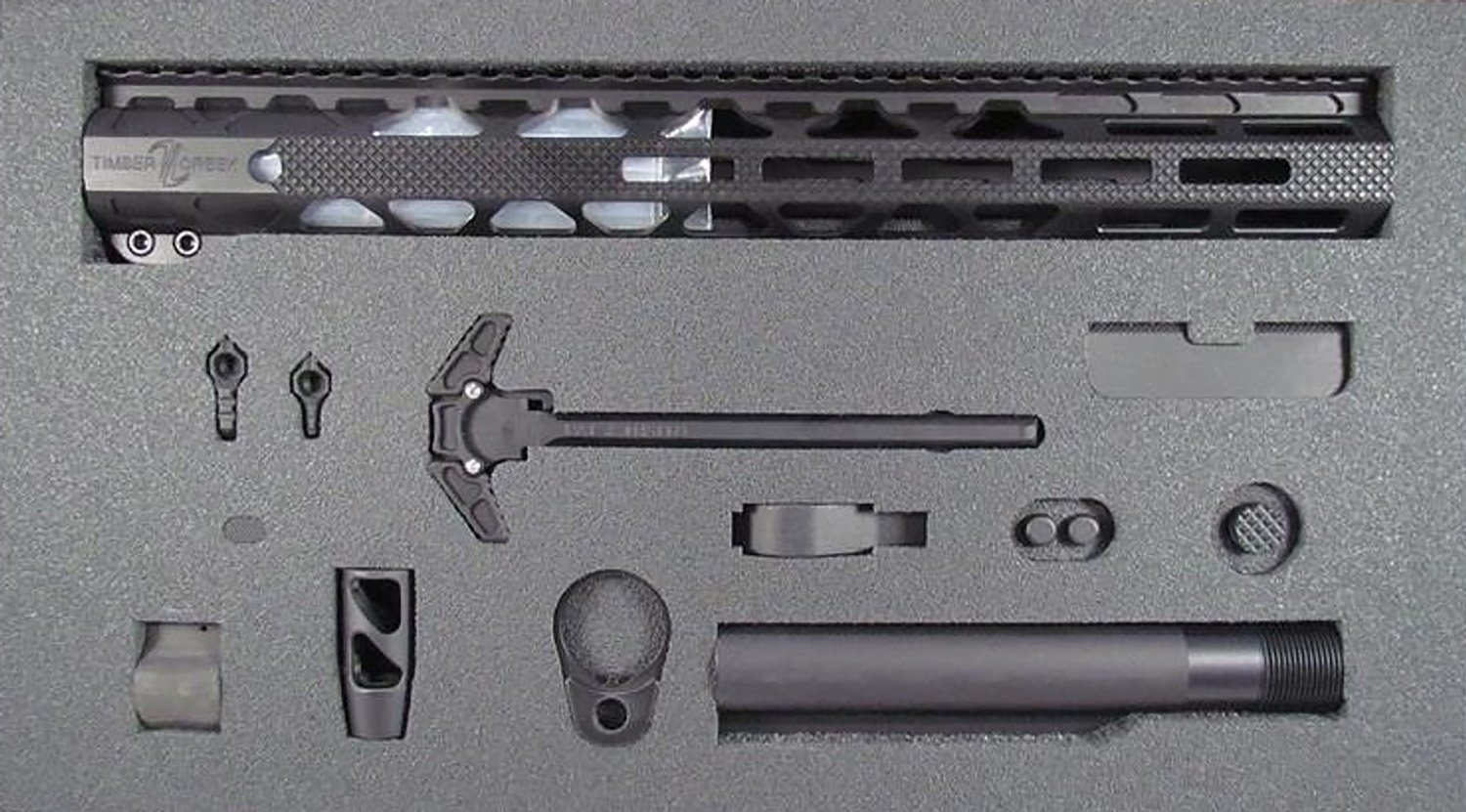 Buy Timber Creek TCGKBL Greyman AR-15 Build Kit, Type III Hard Coat Black online
