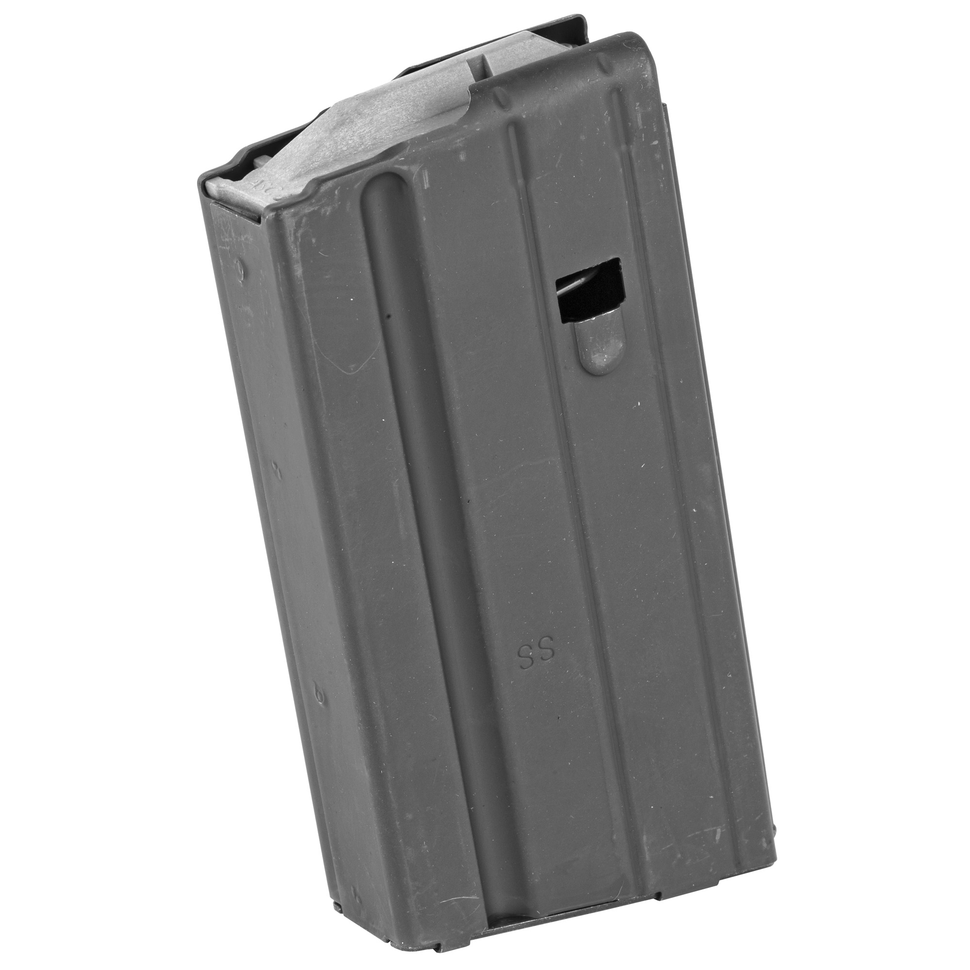 ASC 15-68-SS-BM-G-ASC 6.8 SPC 15Rd AR-15 Magazine, Stainless Steel, Black