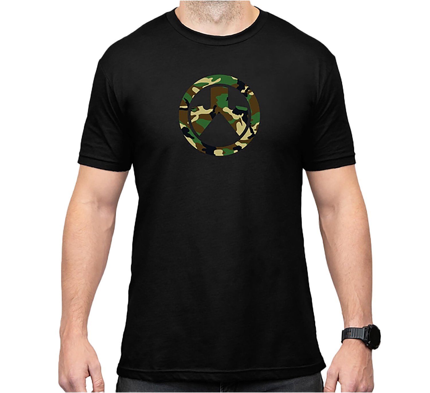 Buy Magpul MAG1225-001-3XL Woodland Camo Black Cotton/Polyester Short Sleeve 3XL online