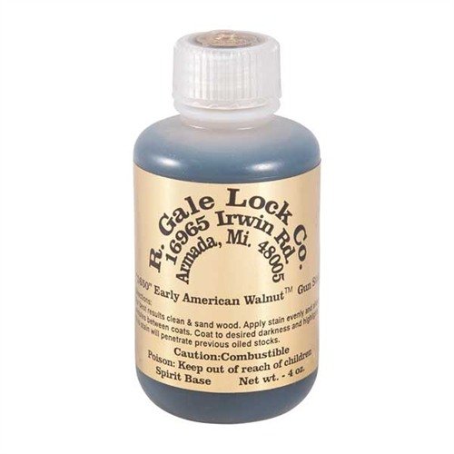 R. GALE LOCK CO. EARLY AMERICAN WALNUT STAIN 4 OZ. - R. GALE LOCK CO.