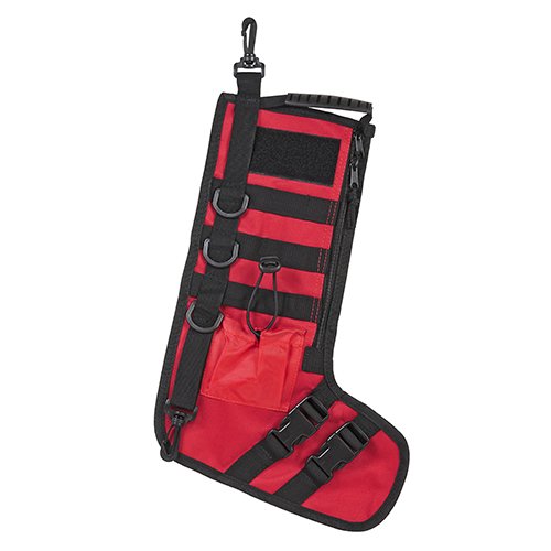 NC STAR TACTICAL STOCKING HOLIDAY W/ HANDLE RED AN...