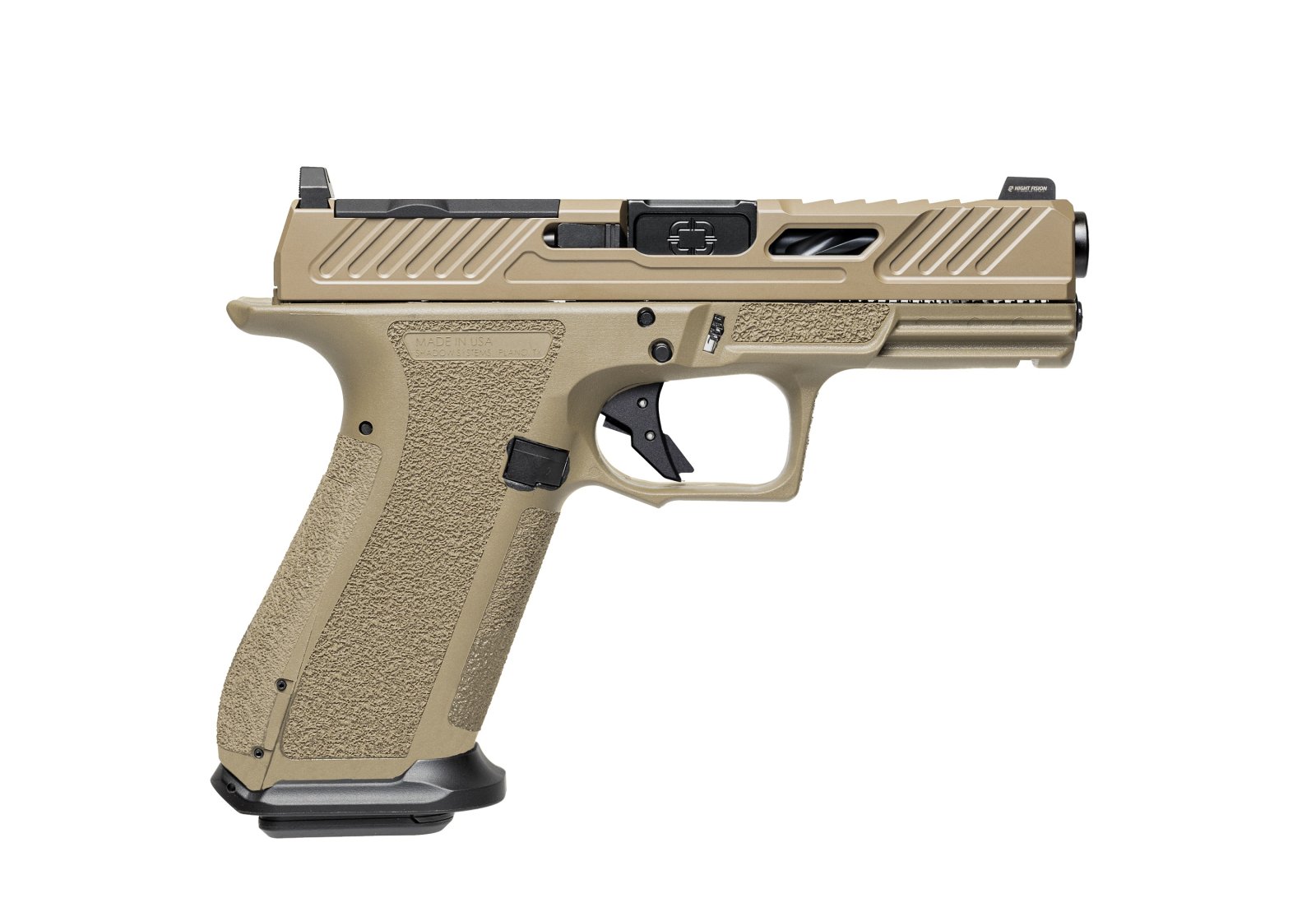 Shadow Systems Defense SS-3024-P XR920 Elite 9mm 4" Flat Dark Earth Cerakote Semi-Auto Pistol