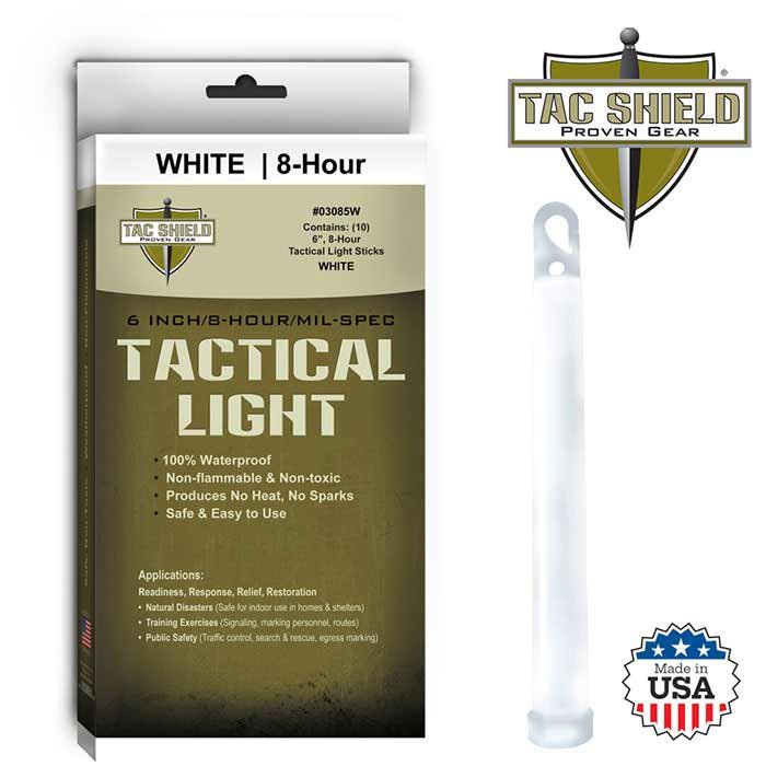 TangoDown 8HR Light Stick 10PK White 6in Emergency Illumination
