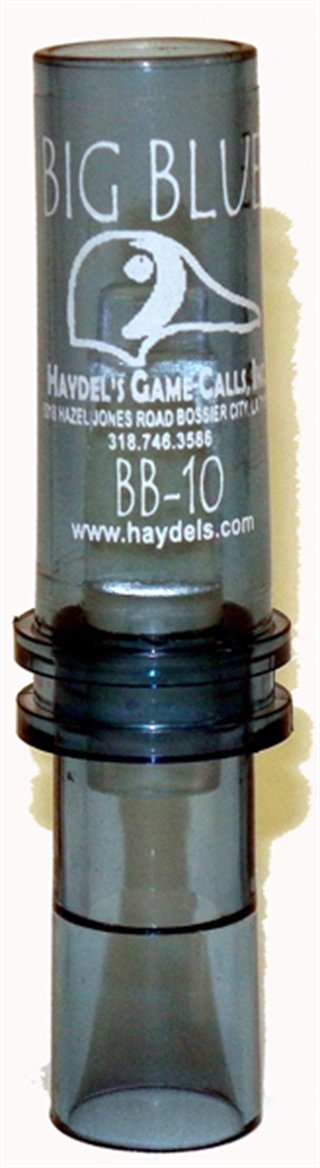 Haydel's BB10 Duck Call Double Mylar Reed Clear Acrylic Maximum Volume - HAY - DUCKS