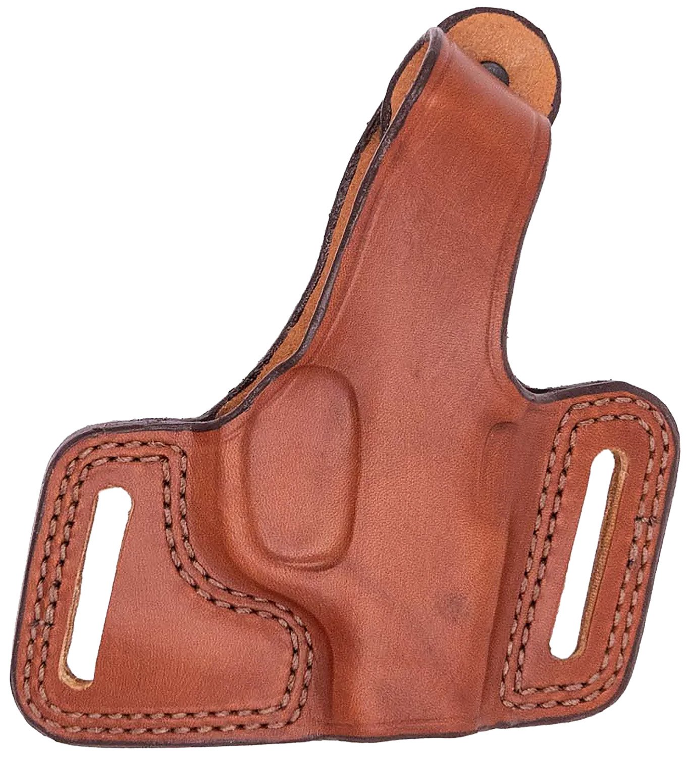 Bianchi 15190 Black Widow OWB Size 14 Tan Leather Belt Slide for Glock 17, 19, 22 Right Hand - Bianchi - TAN