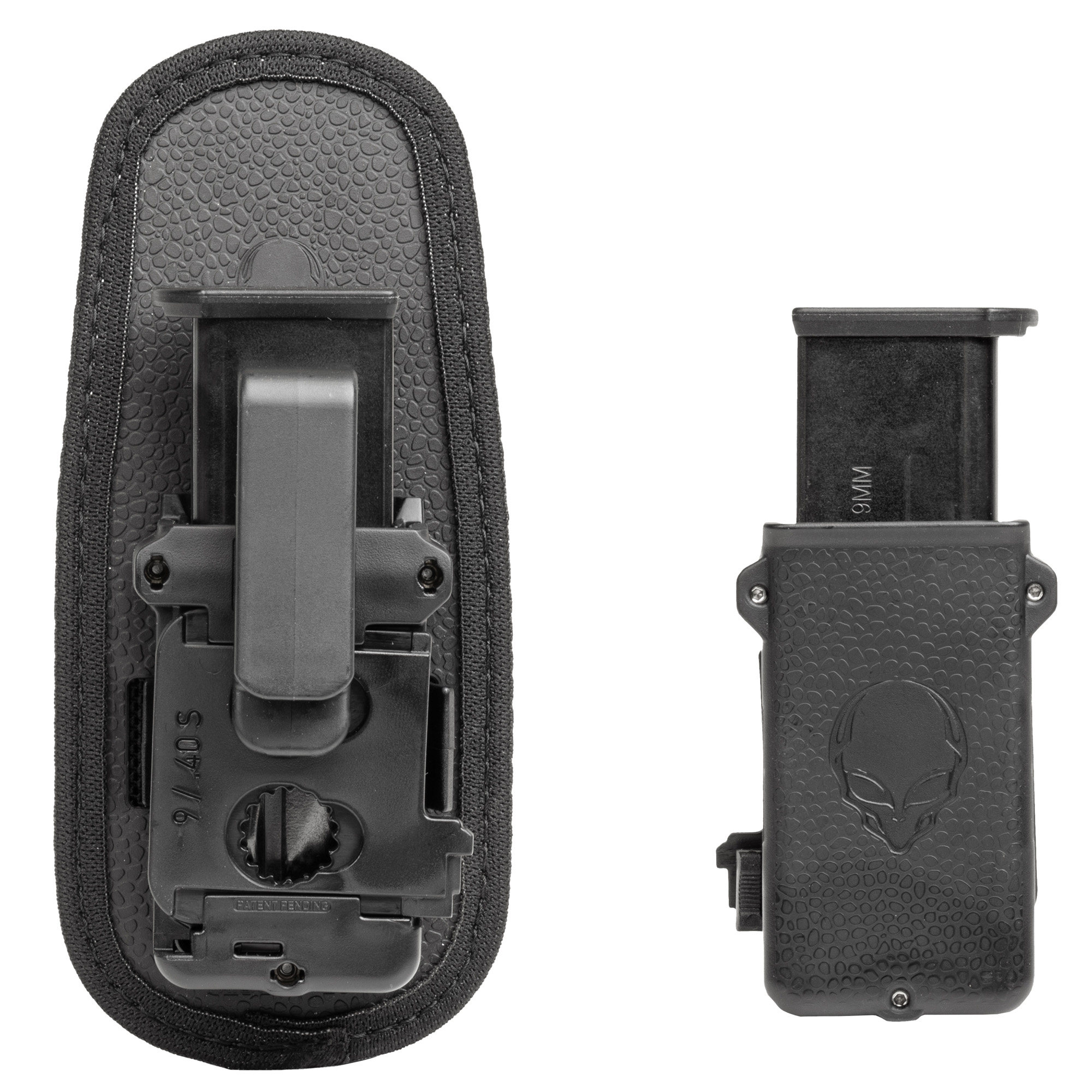 Alien Gear CMCS-2-D Single Mag Carrier, Black, 9MM/.40 Cal, Adjustable