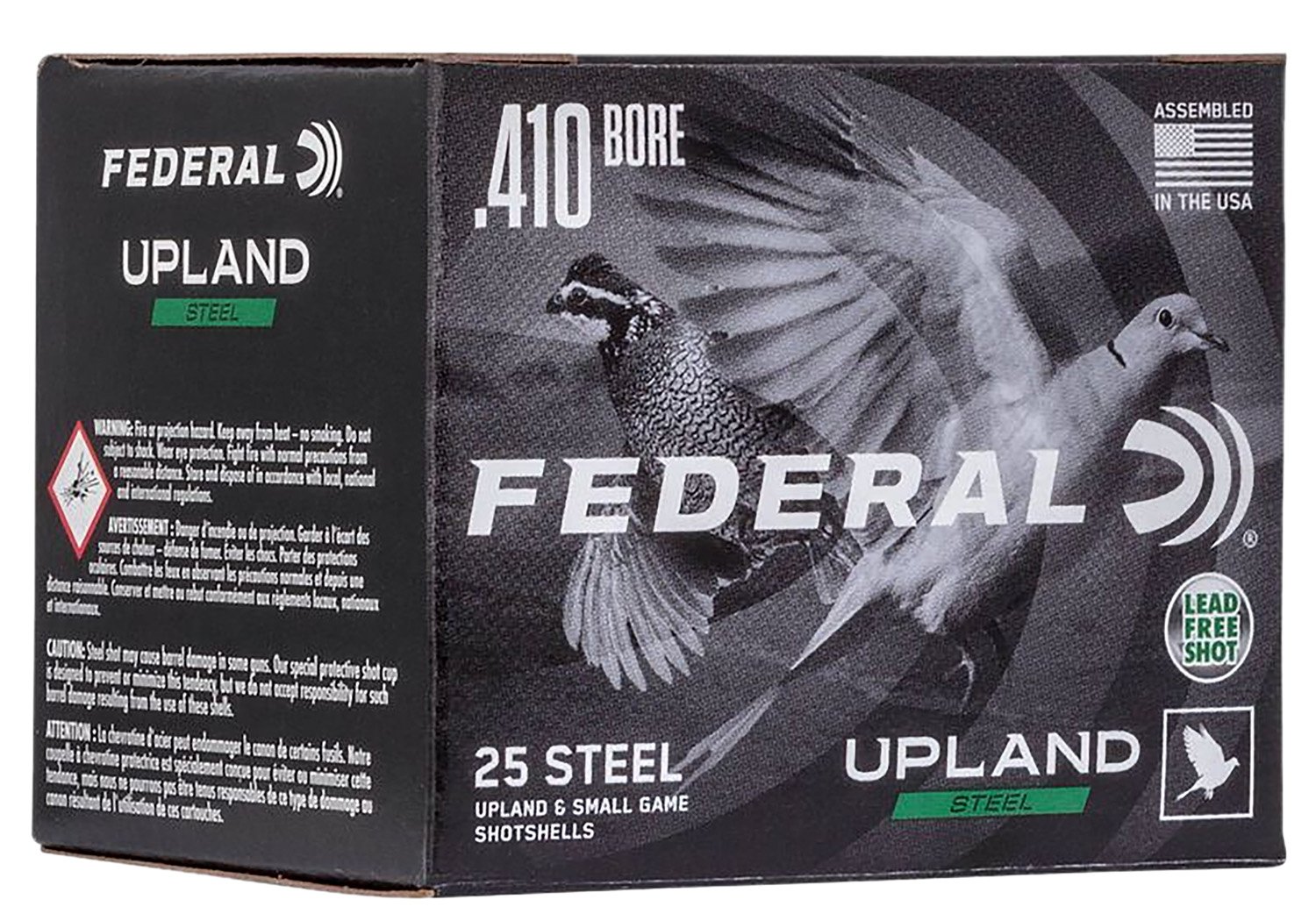 Federal USH410 7.5 410GA 3" 3/8OZ #7.5 Upland Steel 25rd Box