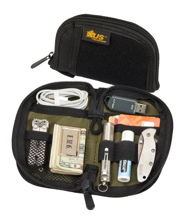 Buy US PeaceKeeper EDC Pocket Organizer 3.5"x6" 1000 Denier Nylon Black/Olive online