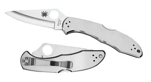Spyderco C11P Delica 4 SL/PL 3" Stainless Steel Knife - Spyderco - DROP POINT