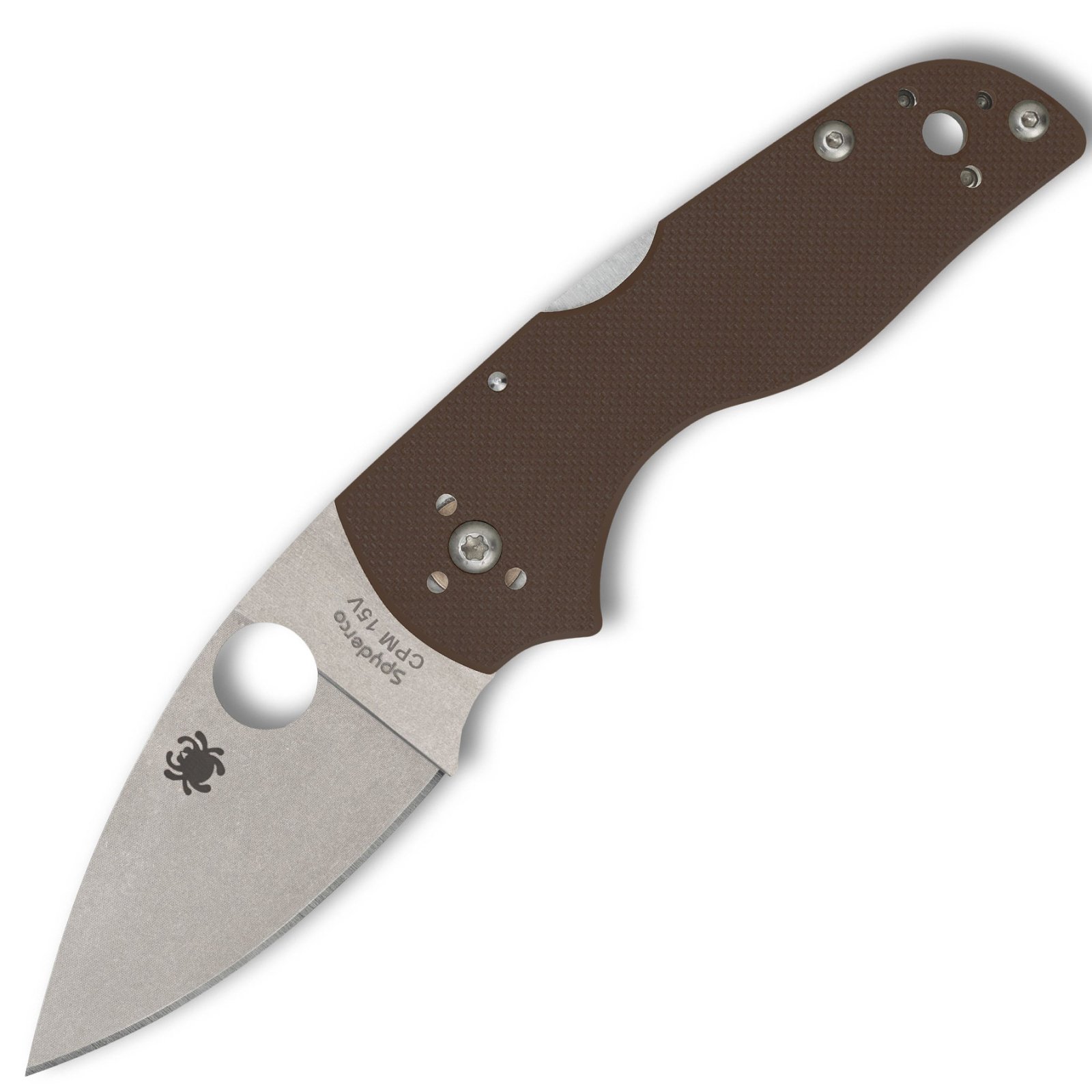 Spyderco Lil Native 2.42in Cpm 15V Satin Plain Drop Point G-10 Handle - SPYDERCO