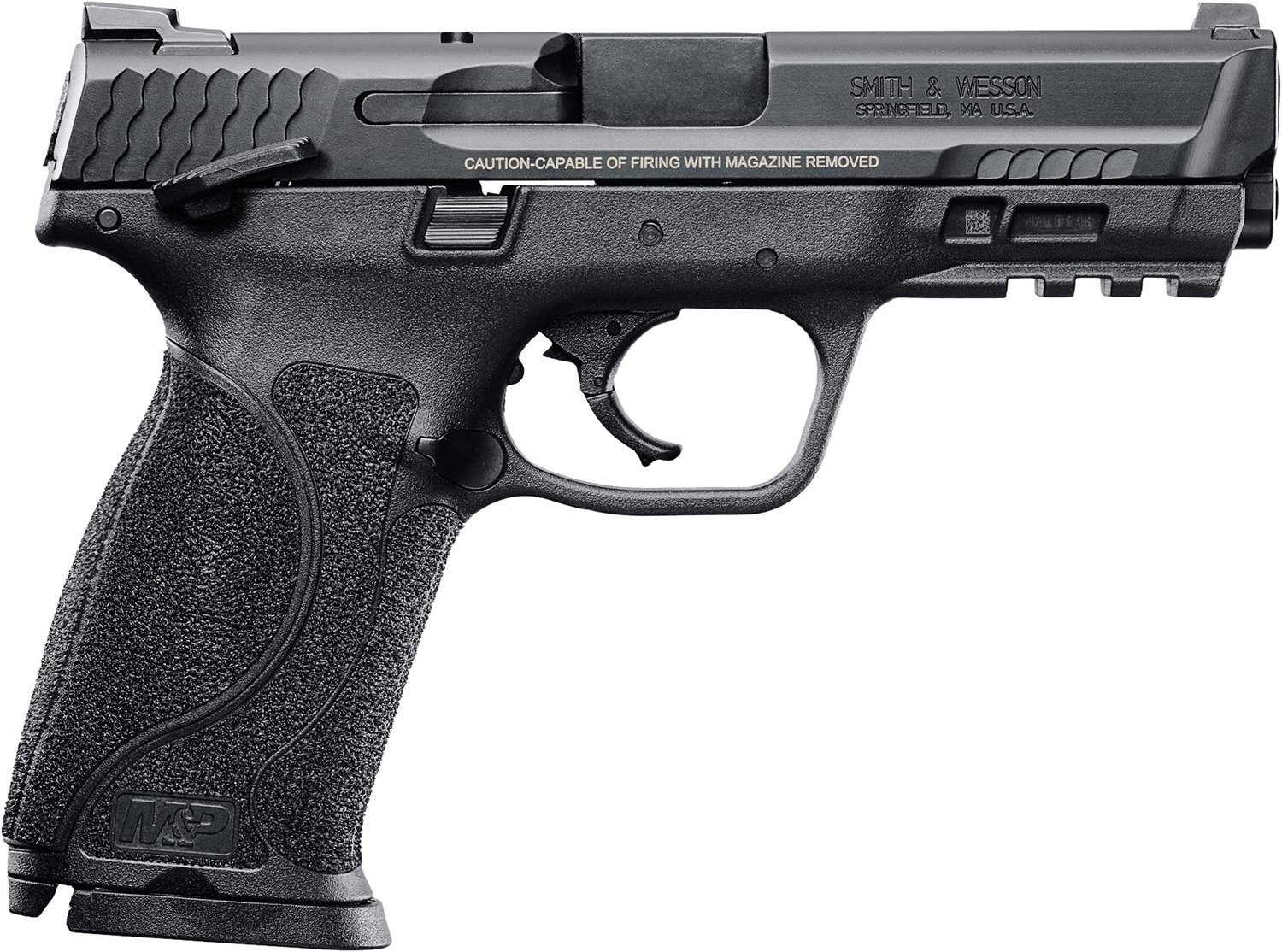 Smith & Wesson M&P M2.0 45 ACP 4.60" Barrel 10+1 Black Polymer Frame Picatinny Acc. Rail Armornite Stainless Steel Slide Manual Safety