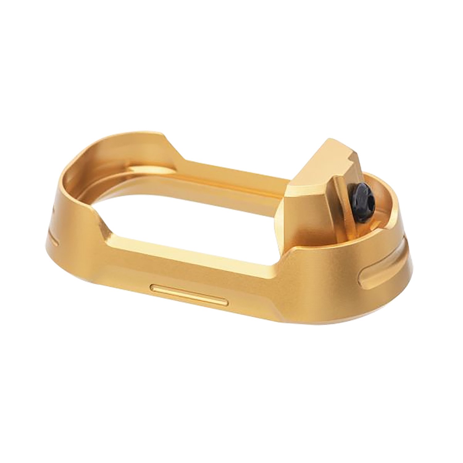 Tyrant CNC TDG19G34MWGLDBLKSRW Gold Aluminum Magwell Glock 19 Gen 3-4
