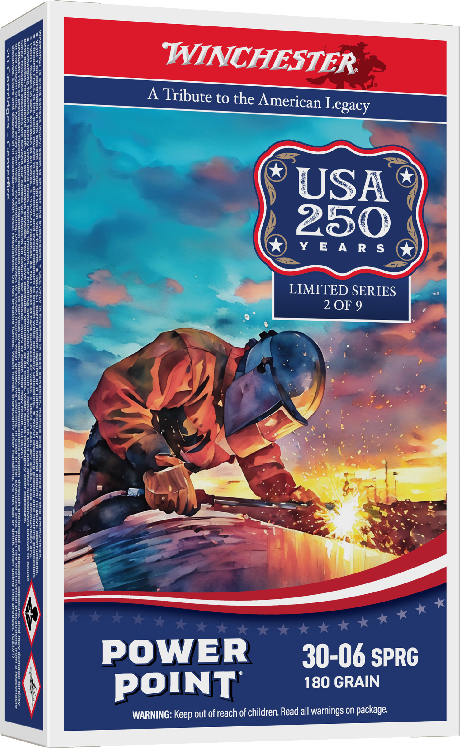 WIN POWER-POINT 250TH 30-06 180GR 200RD CASE