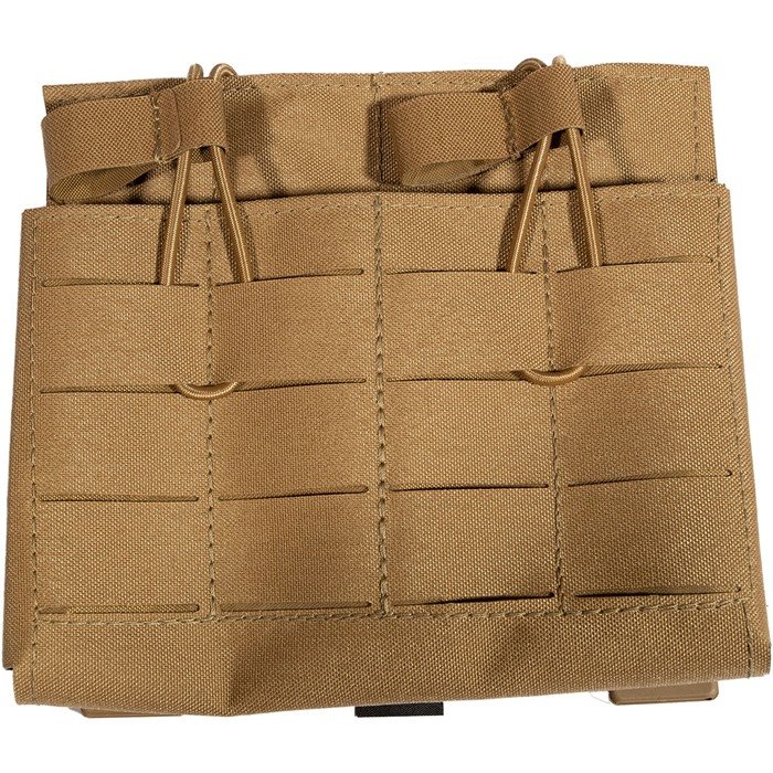 Grey Ghost Gear 1051-14 Double 7.62 Mag Pouch Laminate Coyote MOLLE - GREY GHOST GEAR
