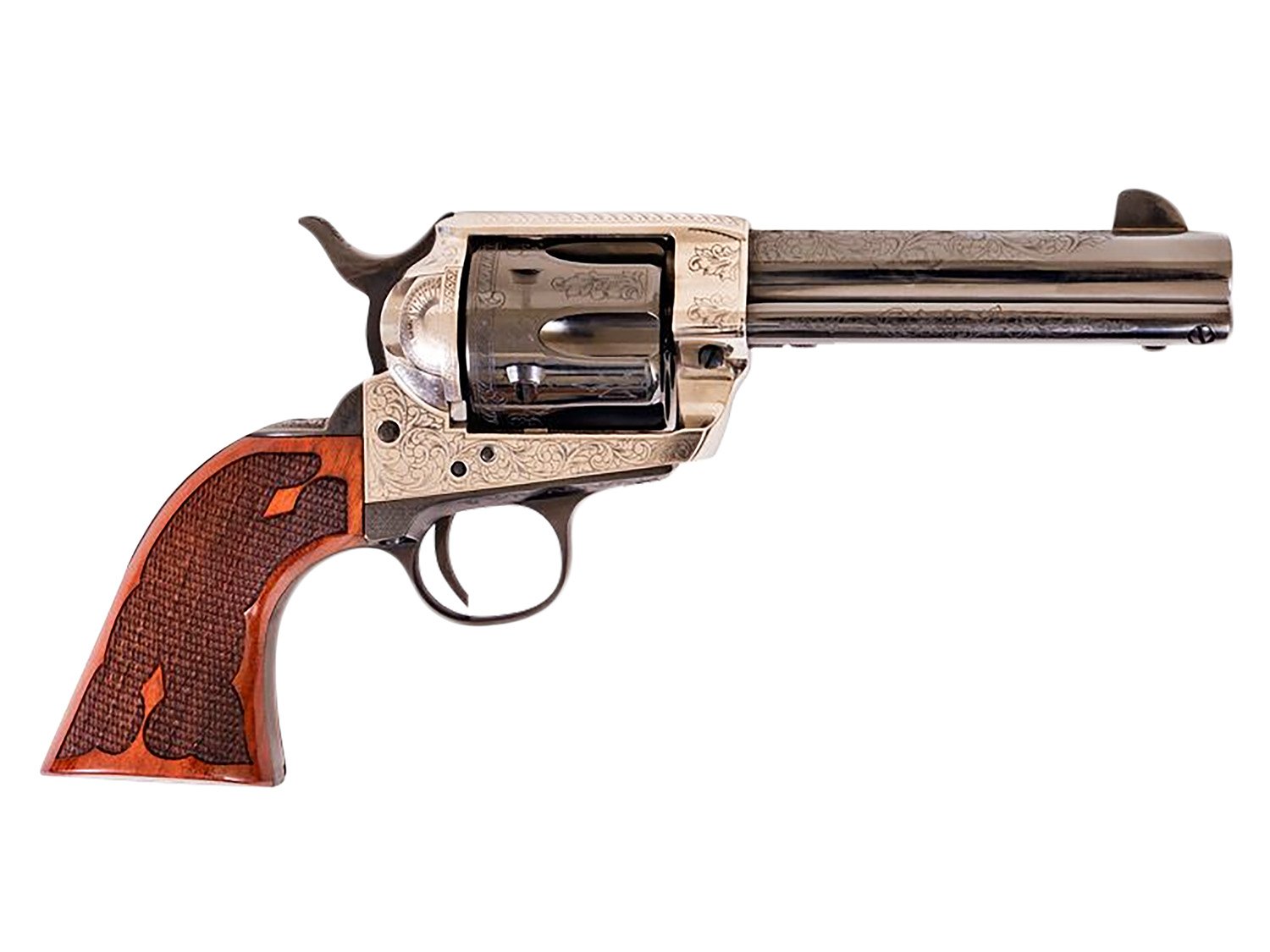 Cimarron PP400LSFW Frontier 357 Mag 6 Shot 4.75" Blued Barrel...