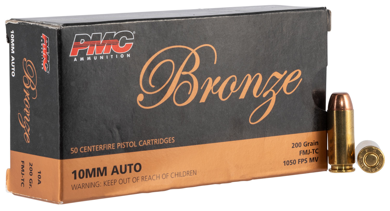 Pmc Bronze Handgun Ammunition 10mm Auto 200 Gr Fmj