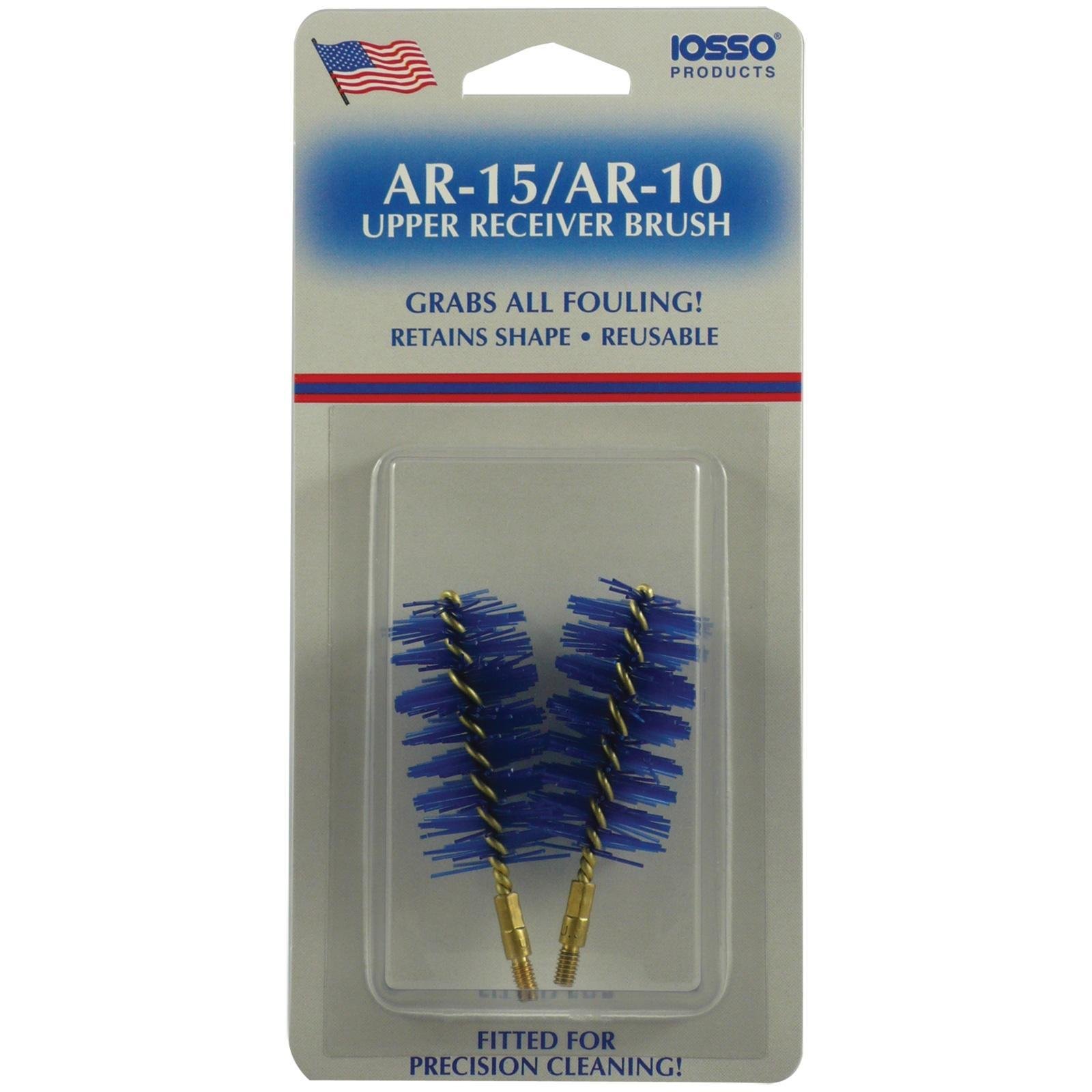 Iosso AR-15 Upper Receiver Precision Cleaning Brush, Reusable, 2-Pack with Stud