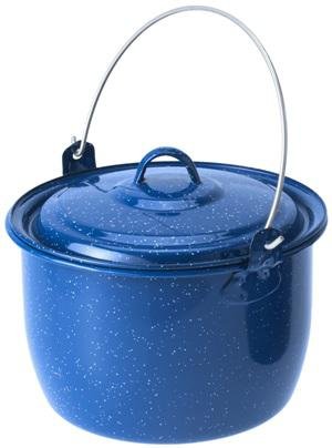 GSI 18018 Enamelware 3 Qt Convex Kettle Twice Kiln-Hardened Enameled Steel