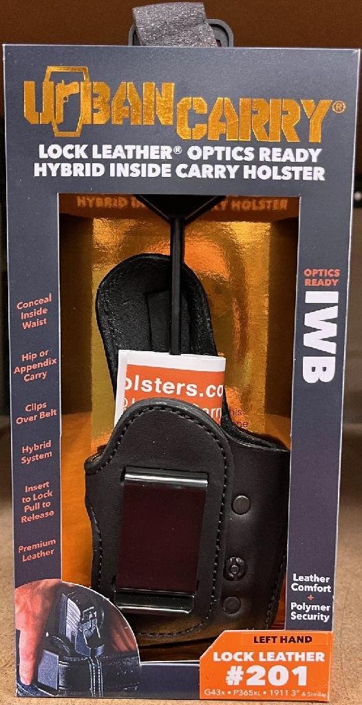 URBAN IWBRMR201BL Black RMR IWB Holster Left Hand