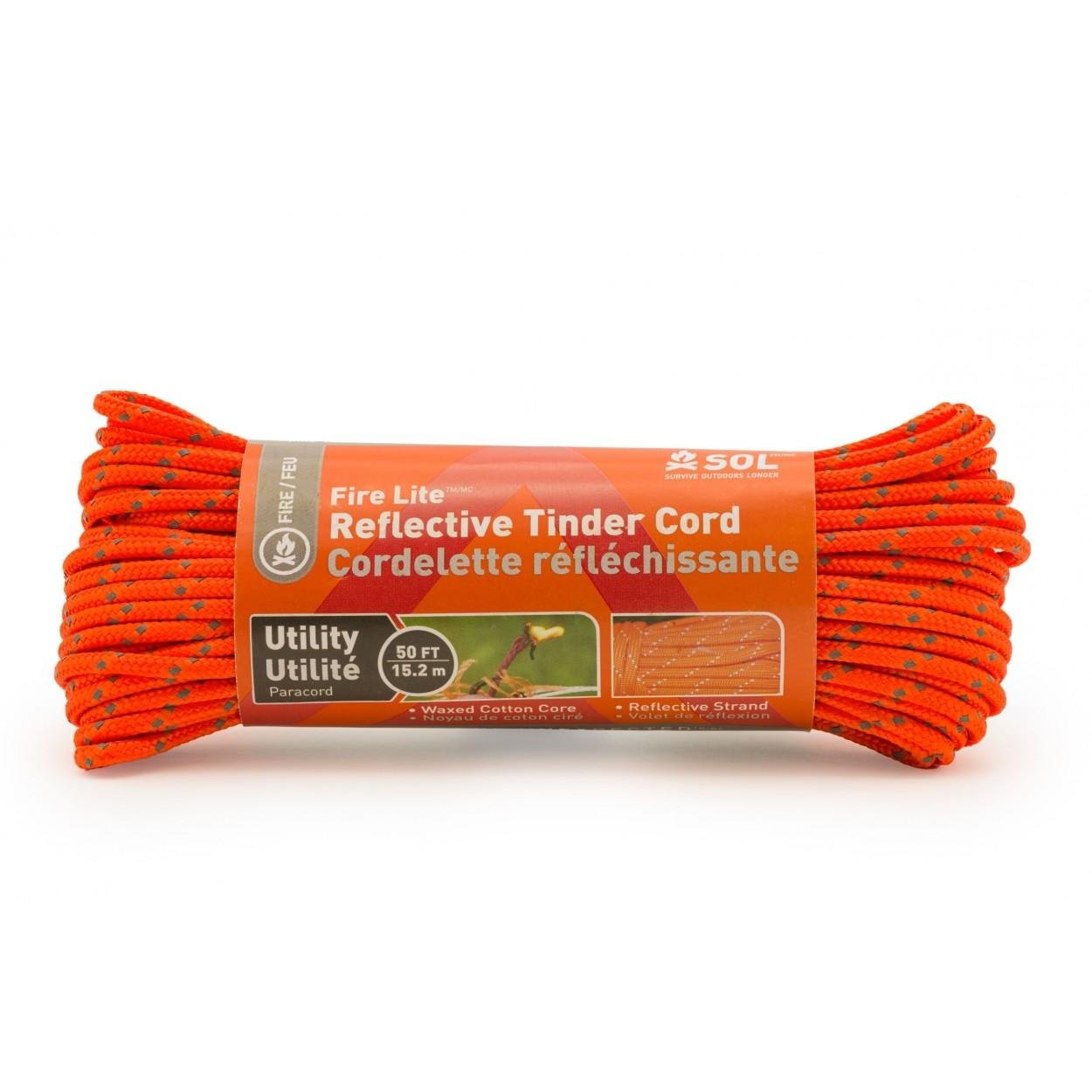 Ready Brands Survive Outdoors Longer Fire Lite Utility Reflective Tinder Cord 50 ft - Tender Corp dba Adventure Ready Brands