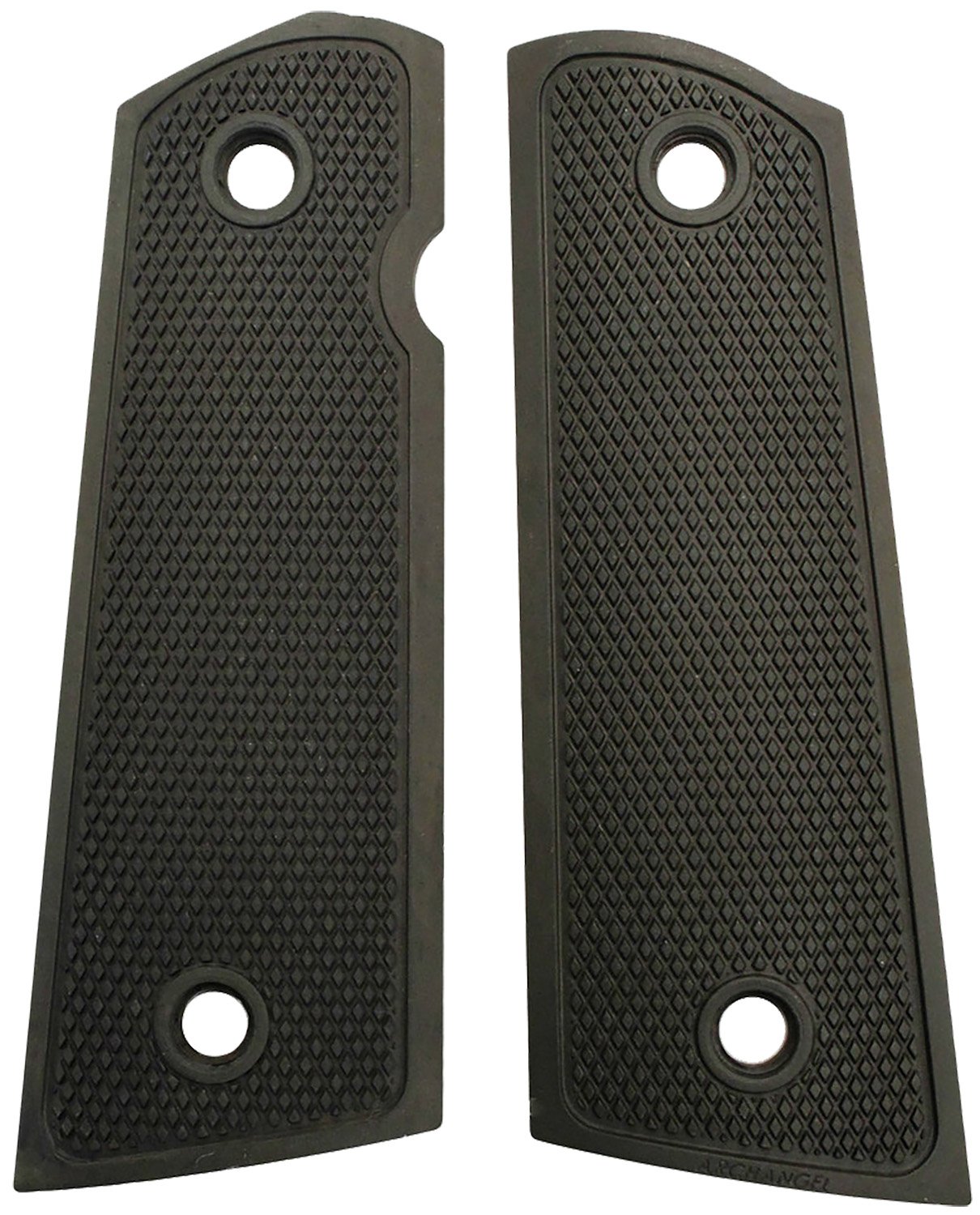 Archangel AA107 1911 Aluminum Grip Panels Black Anodized Diamond Checkering - Pro-Shot Products - GRIP PANELS