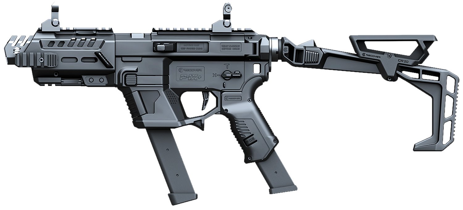 Buy Recover Tactical PIXPBFST01 P-IX+Basic PG9 Folding Stock Black online