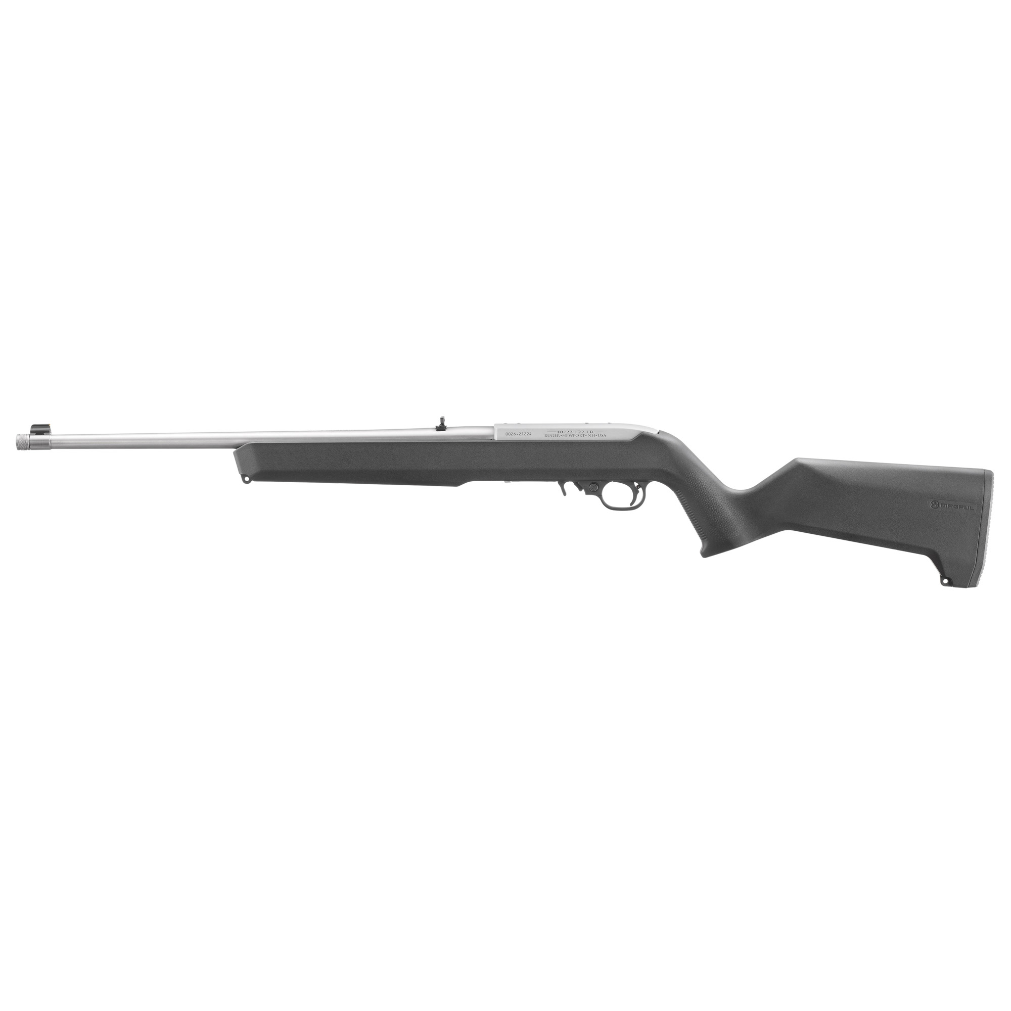 RUGER 10/22 Carbine 22LR 18.5in 10rd Black/Silver Semi-Auto Rifle (31217)
