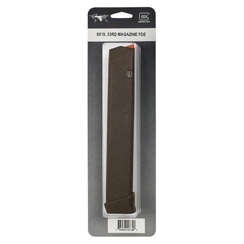 Glock 47463 33-Round 9mm FDE Polymer Magazine for G17/34/19/26/45 - Glock - 9MM