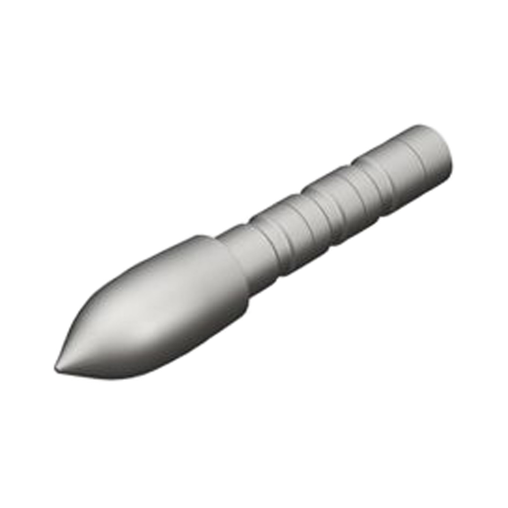 Gold Tip GLU204SM8012 Glue-In Points .204 SM 80gr 12-Pack Stainless Steel
