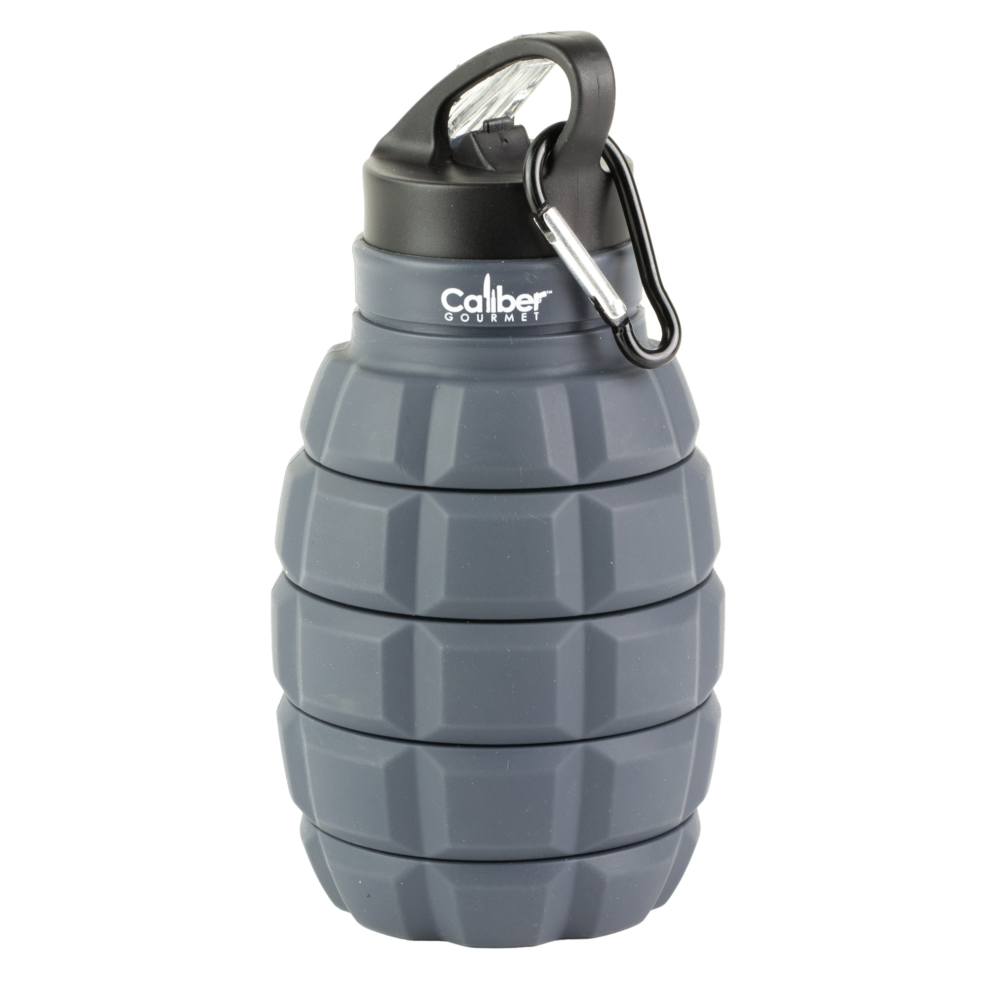 Caliber Gourmet CBG-TMS-GRENADE Silicone Collapsible Grenade Water Bottle 580ml