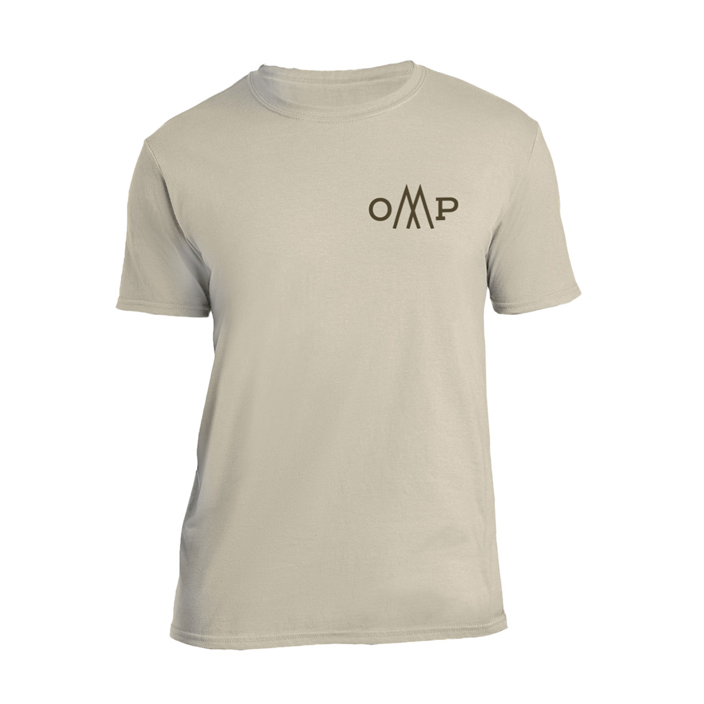 October Mountain Tradition Tee 811314029829 Sand Medium Cotton Blend