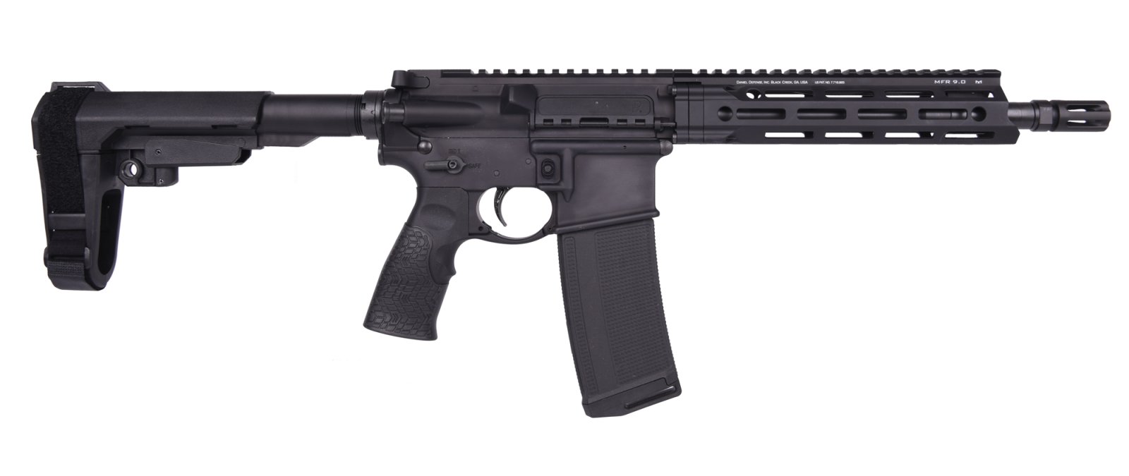 Daniel Defense 02-128-17050 DDM4 V7 5.56 Pistol 10.3" Black 32-Rd M-LOK