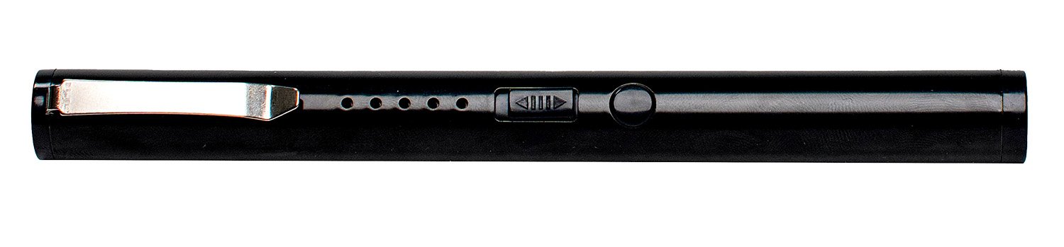 Uzi UZISGPEN1BLK Stun Gun Pen Black Aluminum 38 Grams Safety Switch - Camp Chef