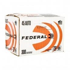Federal Champion .45 ACP 230gr FMJ 890 fps 300 Rounds Brass Case - Federal Premium Ammunition - 45 ACP