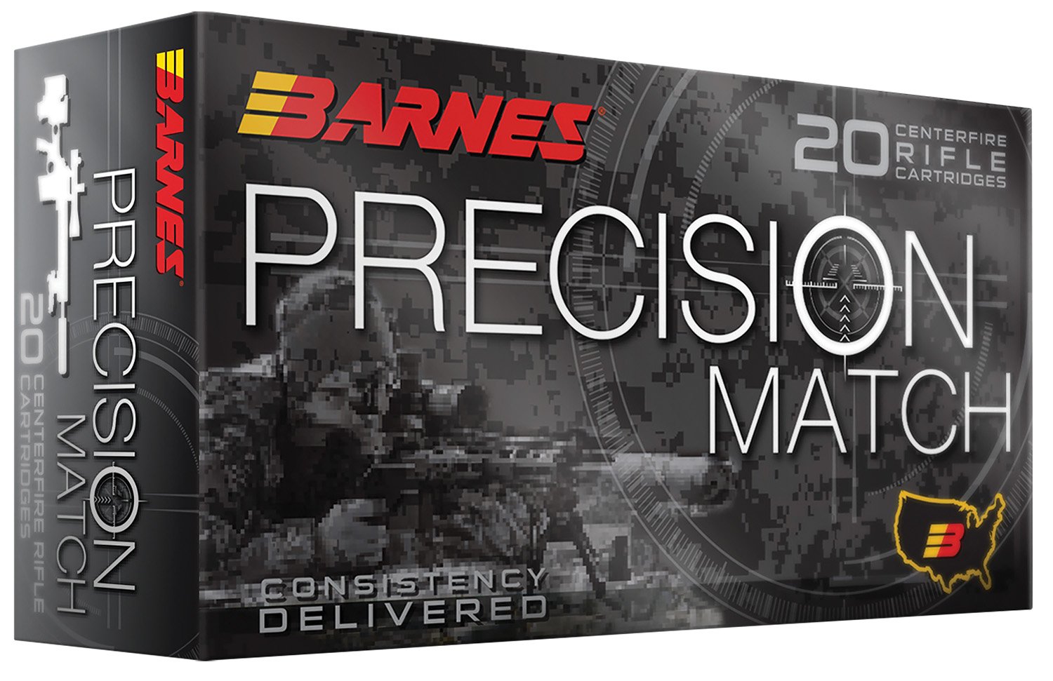 Barnes Bullets .223 Remington, 55gr Match Burner OTM BT, Brass Cased, 20 Rounds per Box - Browning - MATCH BURNER OTM BT