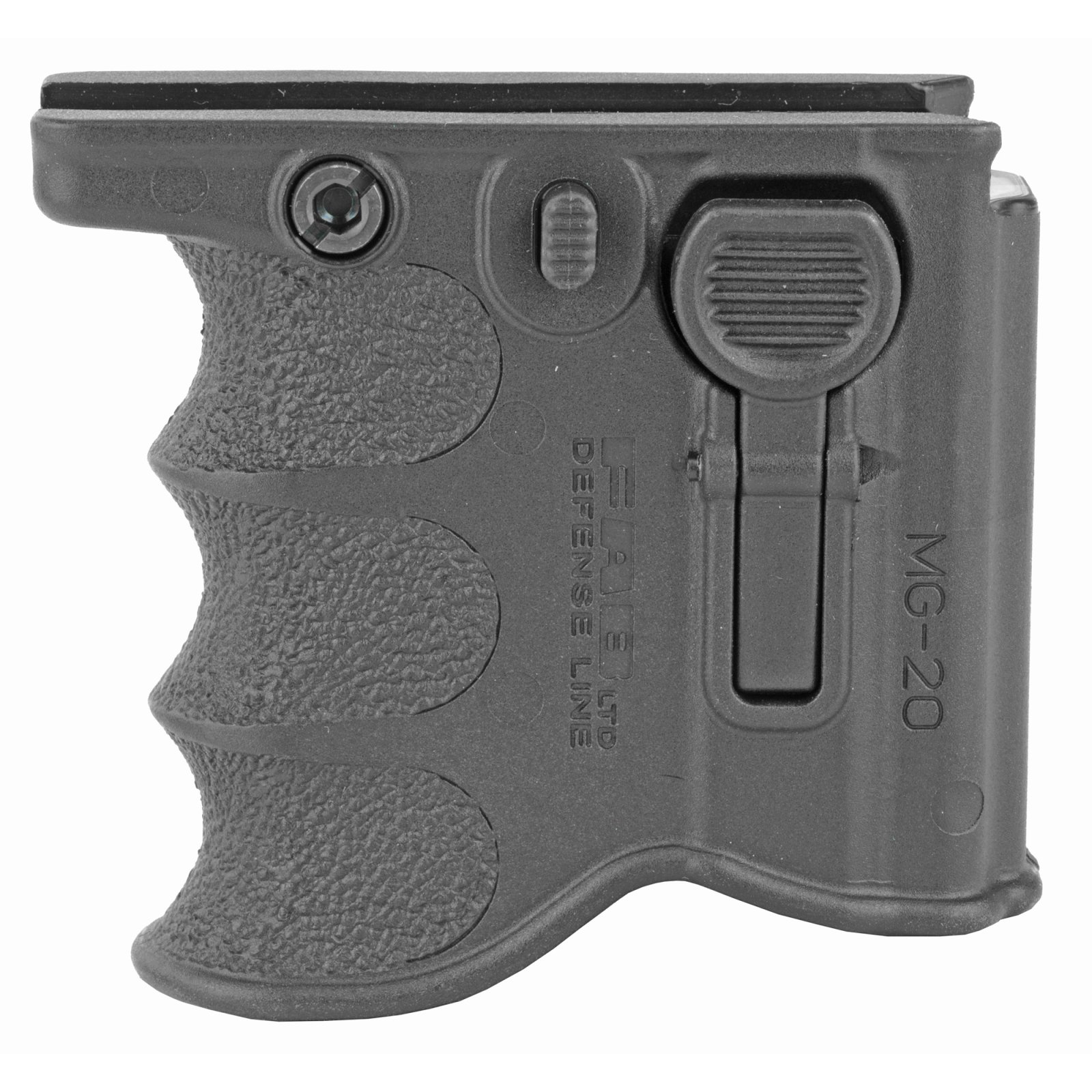 FAB Defense FXMG20B MG-20 Foregrip/Mag Carrier Black Polymer 1913 Rail