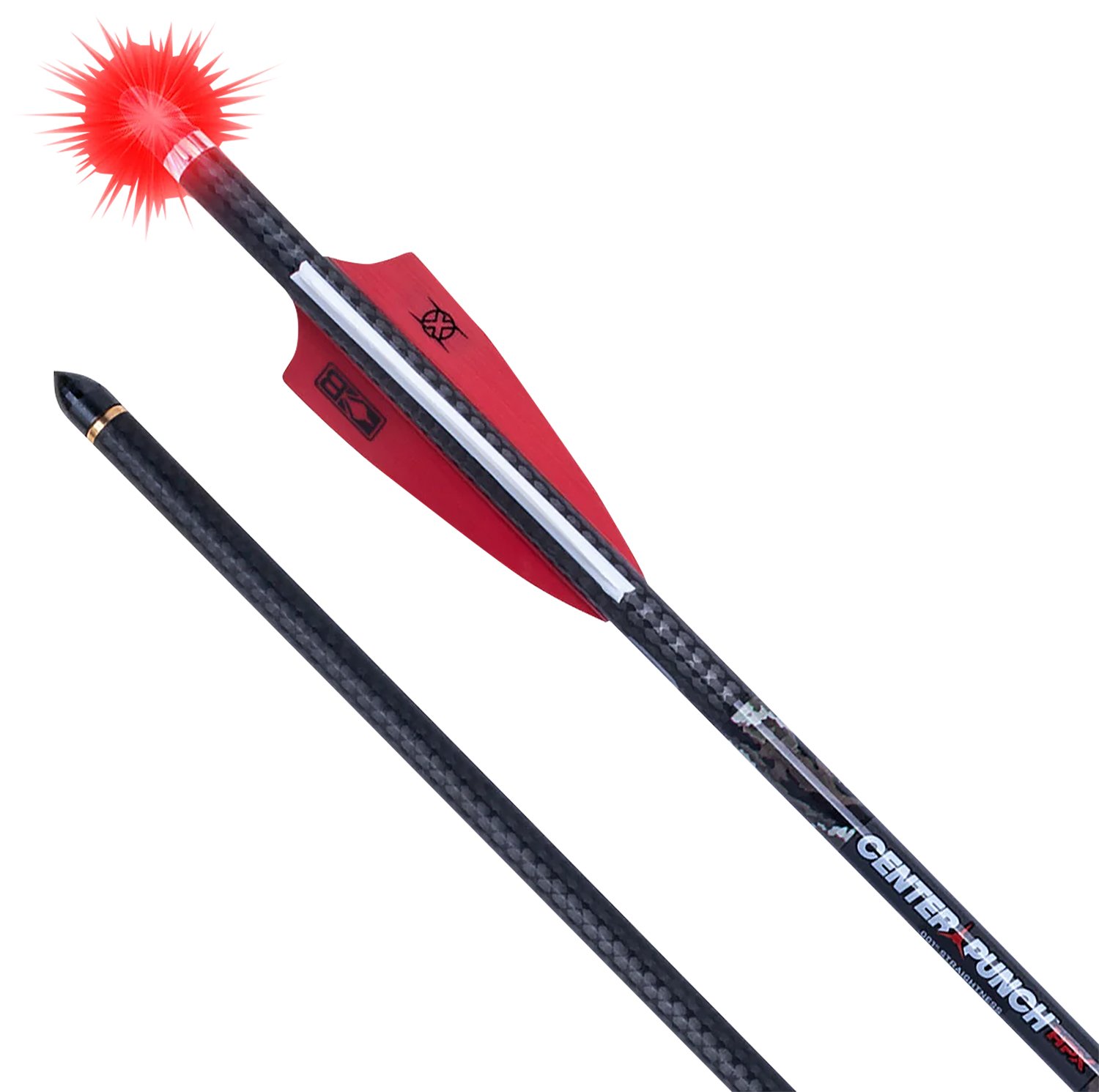 TenPoint HEA7793 CenterPunch HPX 20" Carbon Arrows .001 Straightness Red - TenPoint - CENTERPUNCH HPX